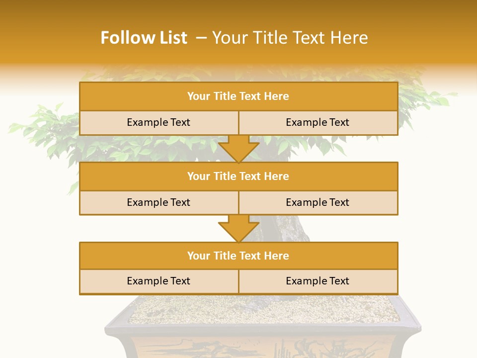 Plant Ficus Small PowerPoint Template
