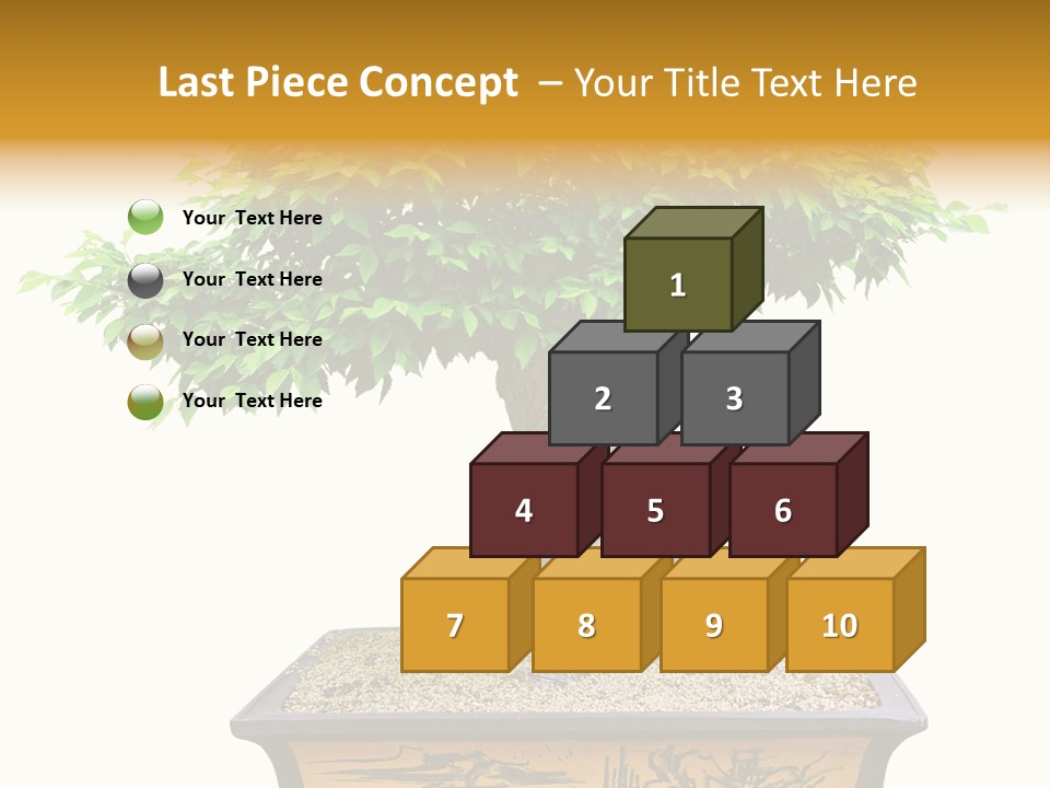 Plant Ficus Small PowerPoint Template