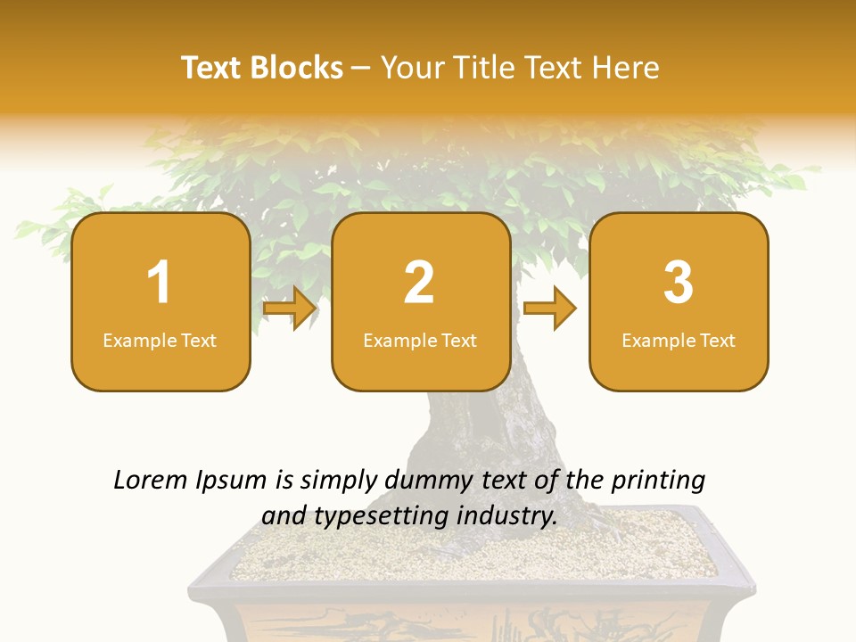 Plant Ficus Small PowerPoint Template