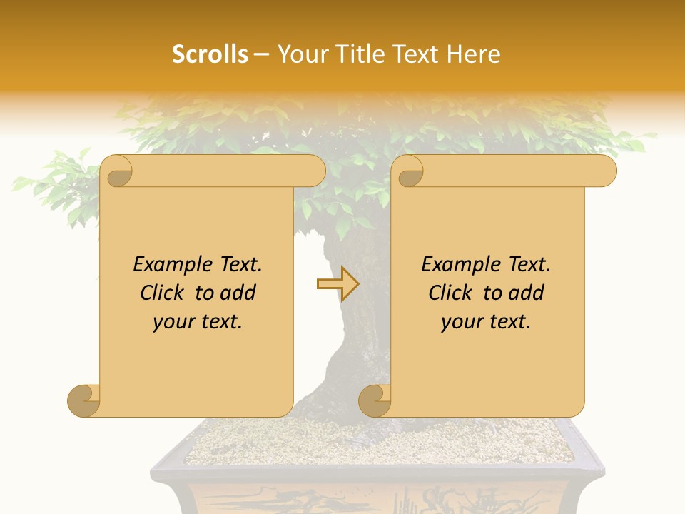 Plant Ficus Small PowerPoint Template