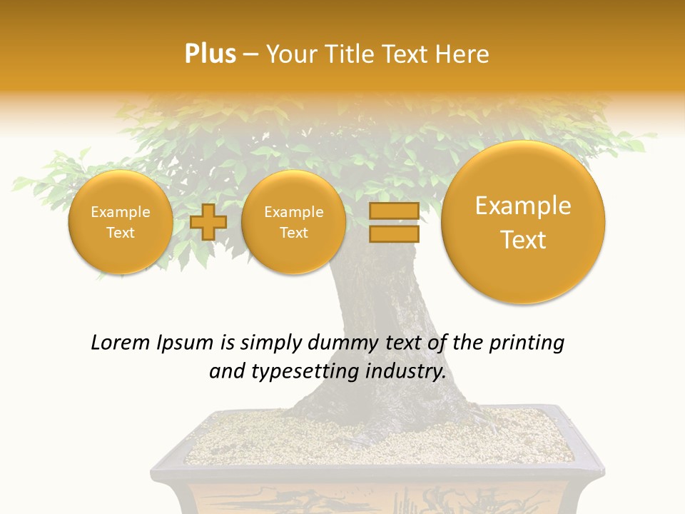 Plant Ficus Small PowerPoint Template