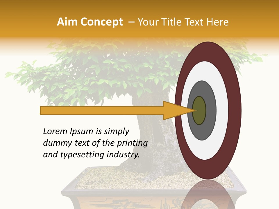 Plant Ficus Small PowerPoint Template