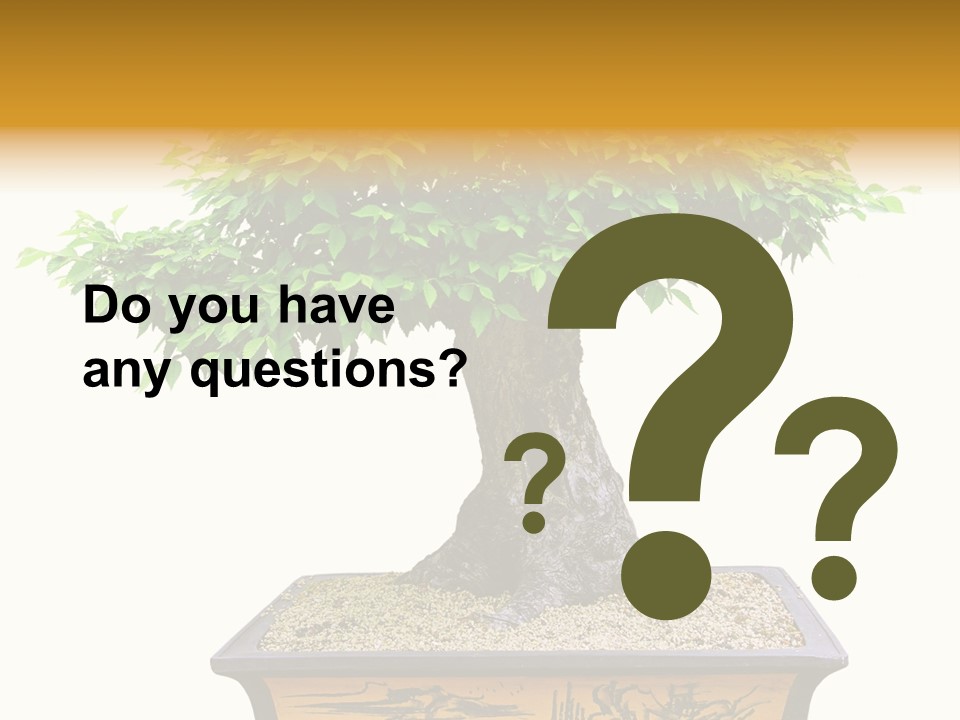 Plant Ficus Small PowerPoint Template