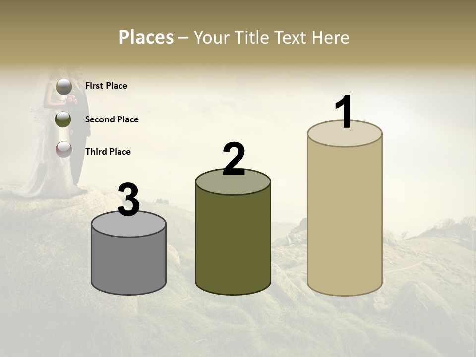 Marriage Look Caucasian PowerPoint Template