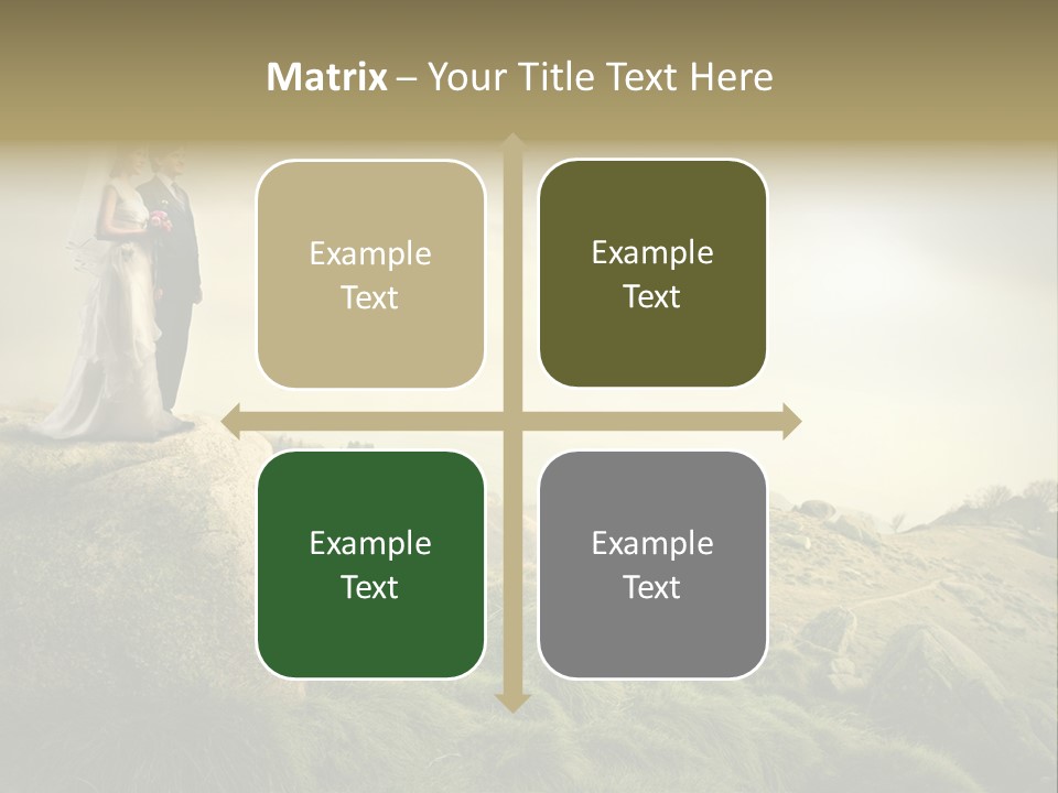 Marriage Look Caucasian PowerPoint Template