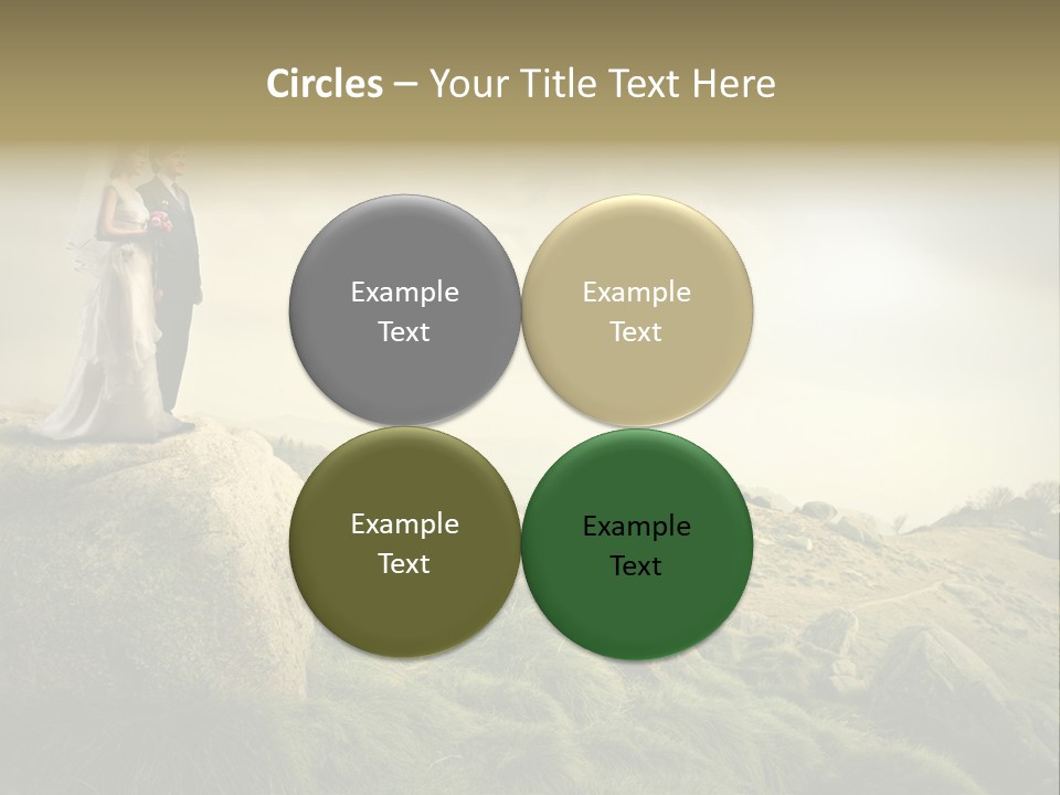 Marriage Look Caucasian PowerPoint Template