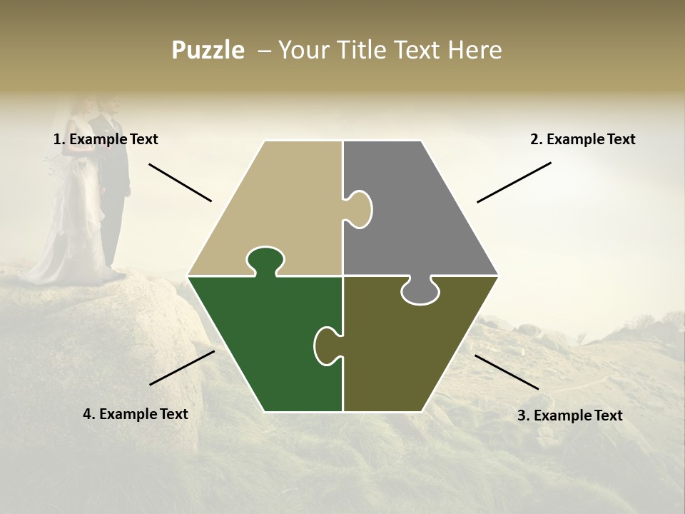 Marriage Look Caucasian PowerPoint Template