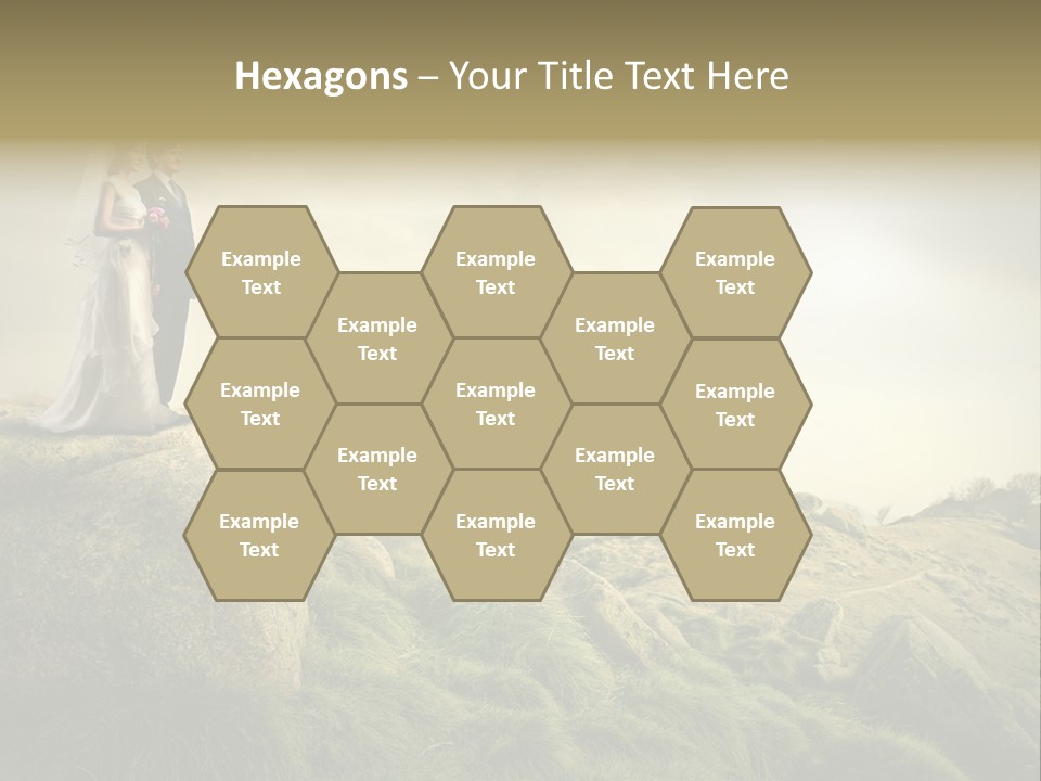 Marriage Look Caucasian PowerPoint Template