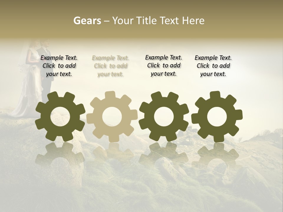 Marriage Look Caucasian PowerPoint Template