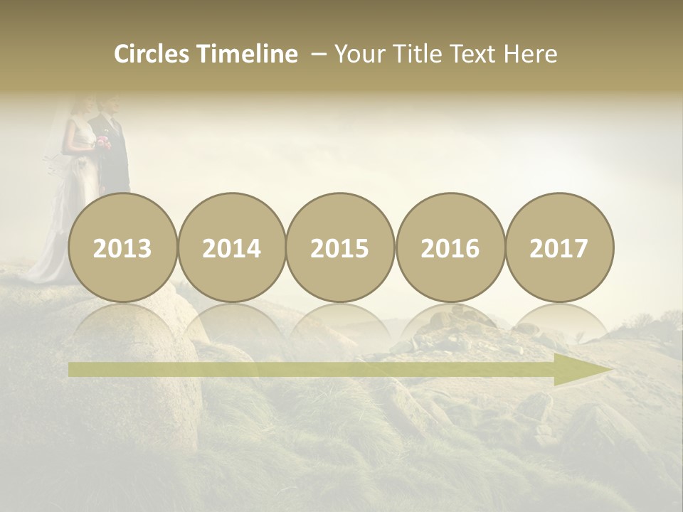 Marriage Look Caucasian PowerPoint Template