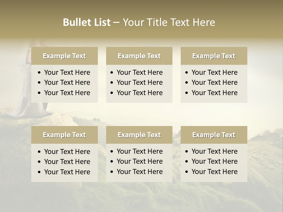 Marriage Look Caucasian PowerPoint Template