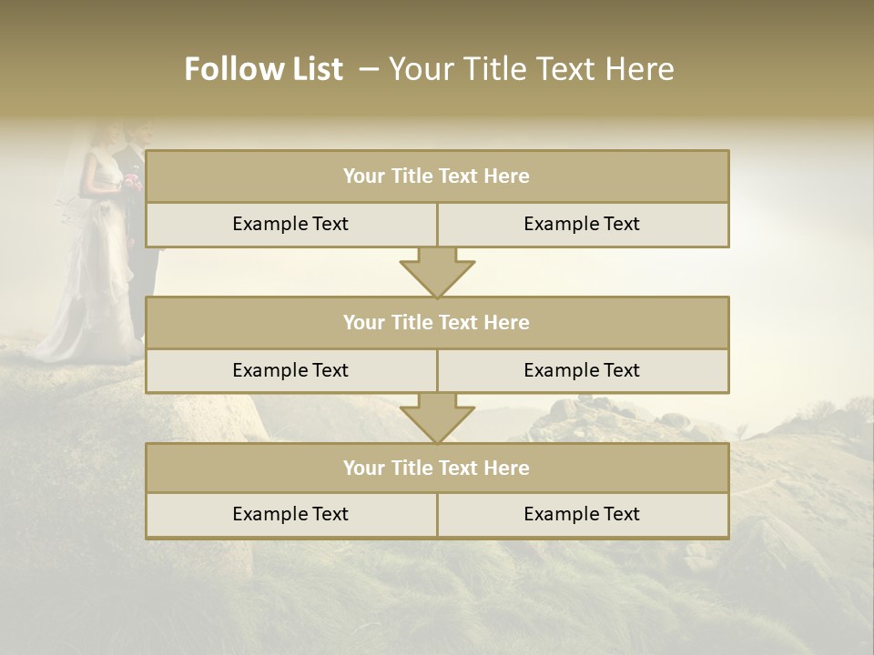 Marriage Look Caucasian PowerPoint Template