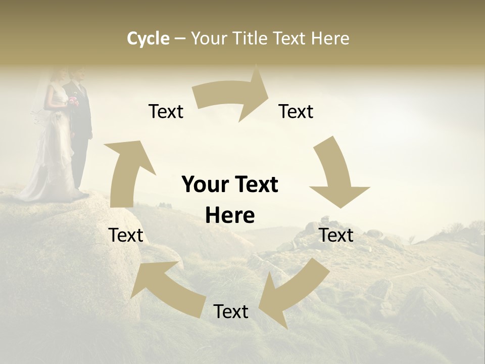 Marriage Look Caucasian PowerPoint Template