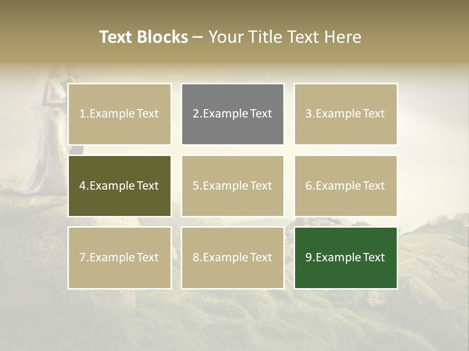 Marriage Look Caucasian PowerPoint Template