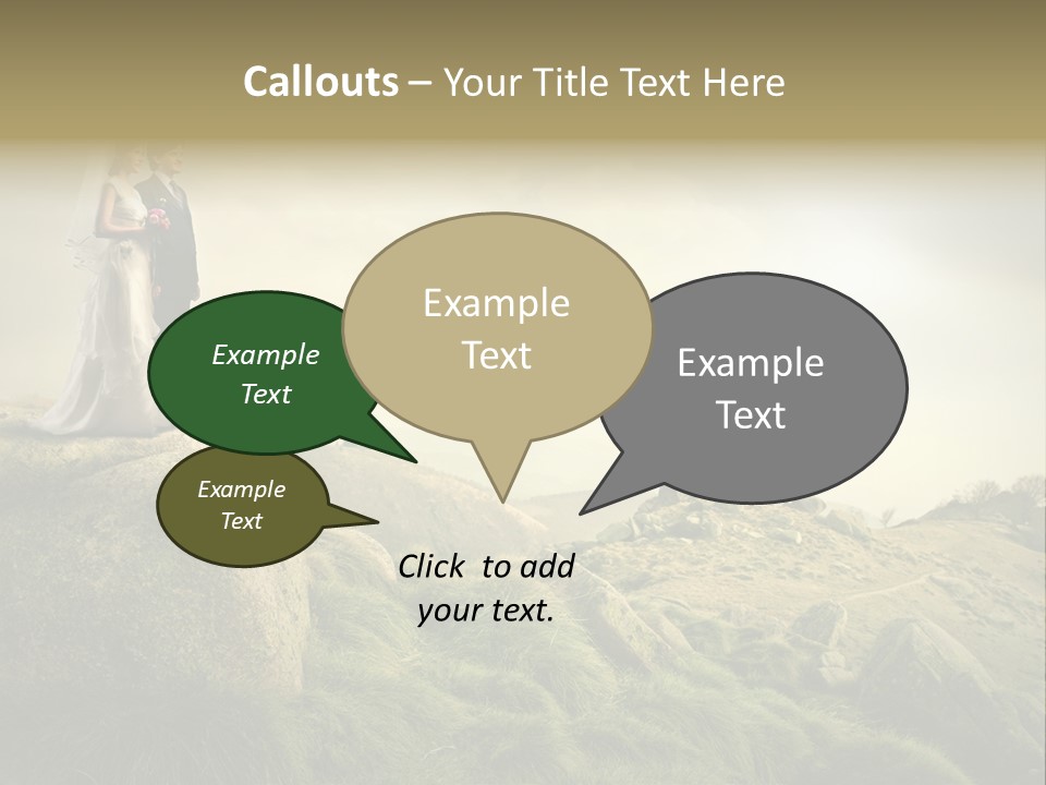 Marriage Look Caucasian PowerPoint Template