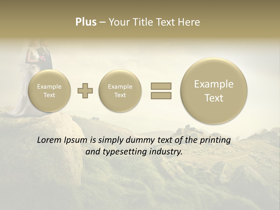 Marriage Look Caucasian PowerPoint Template