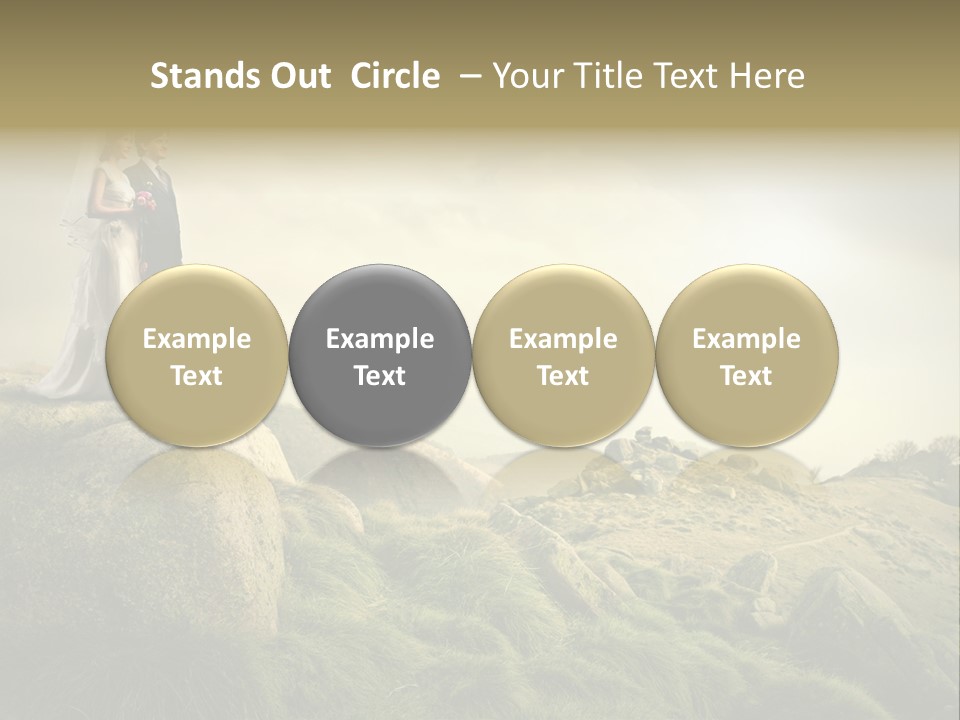 Marriage Look Caucasian PowerPoint Template