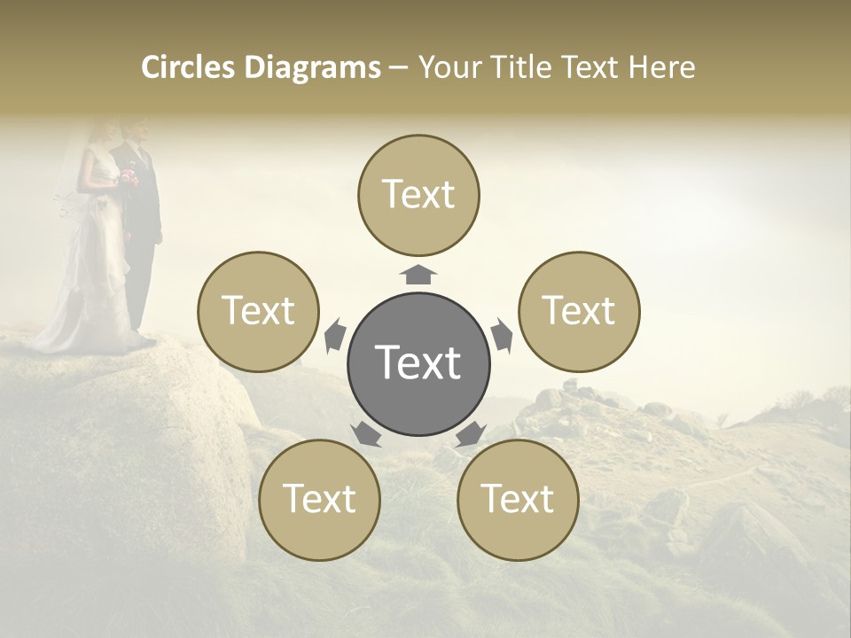 Marriage Look Caucasian PowerPoint Template