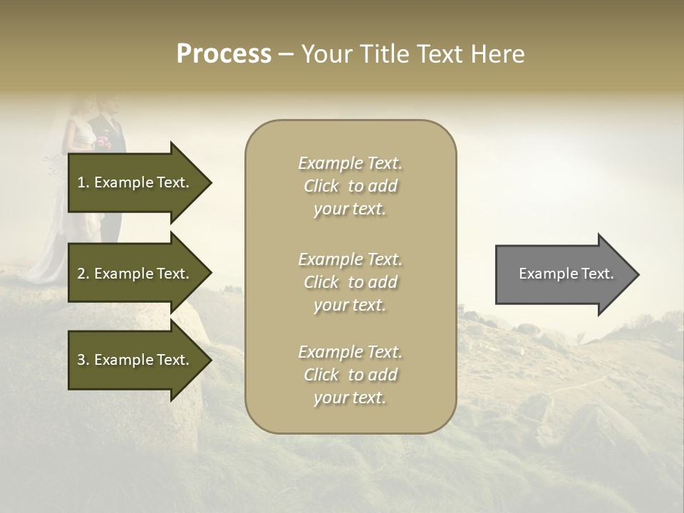 Marriage Look Caucasian PowerPoint Template