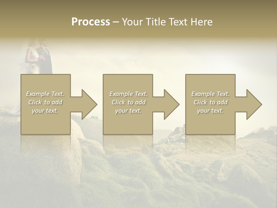 Marriage Look Caucasian PowerPoint Template