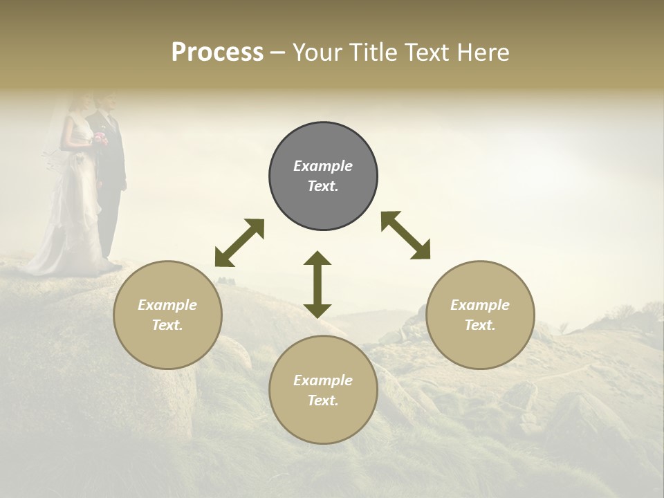 Marriage Look Caucasian PowerPoint Template