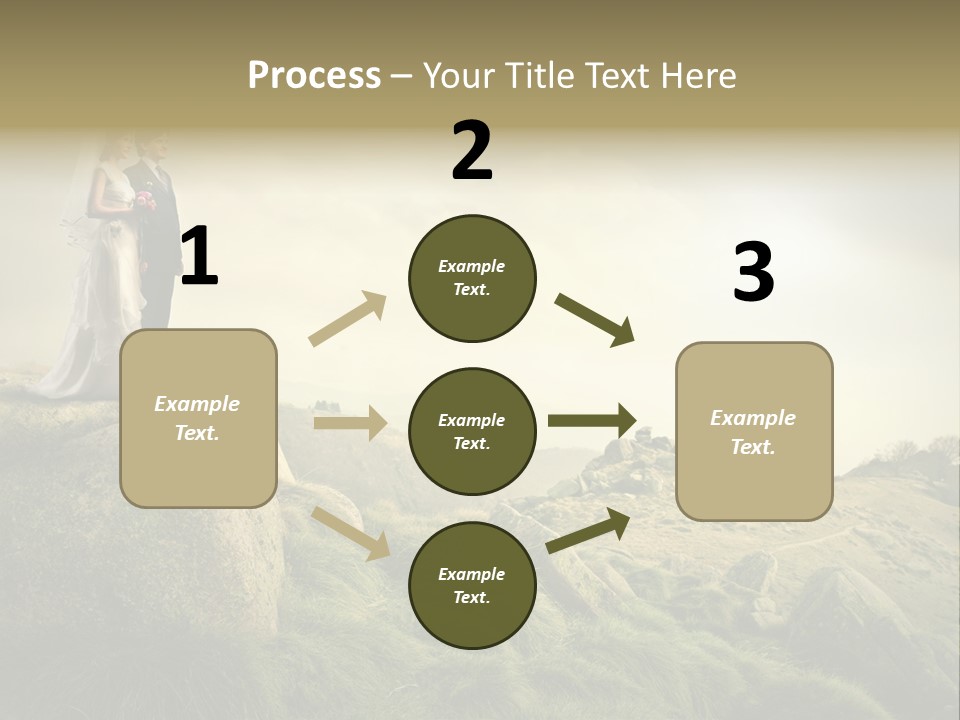 Marriage Look Caucasian PowerPoint Template