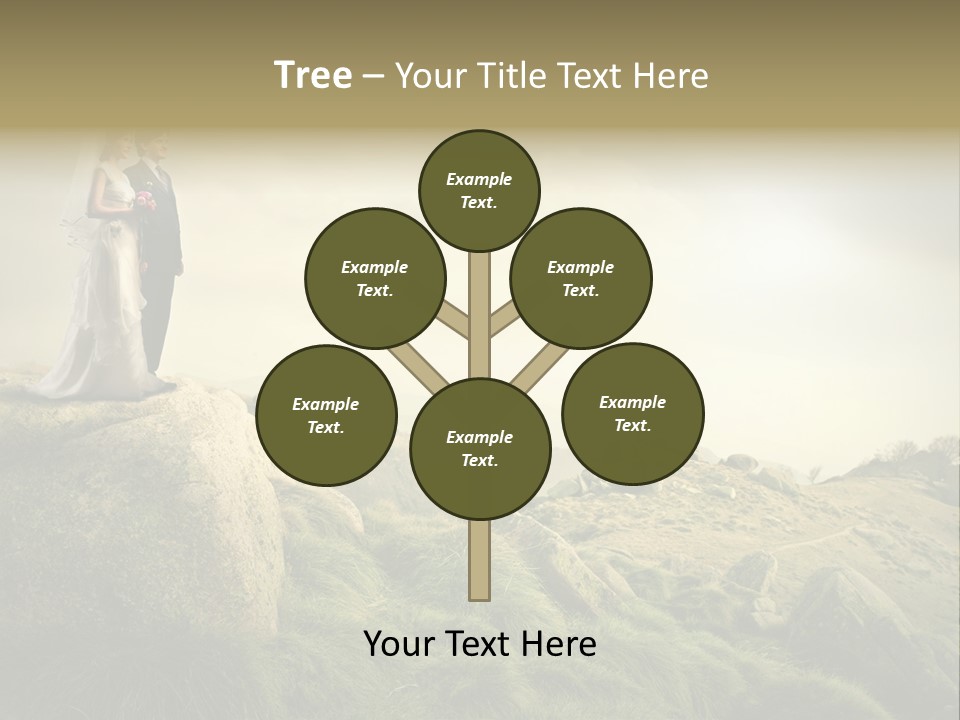 Marriage Look Caucasian PowerPoint Template