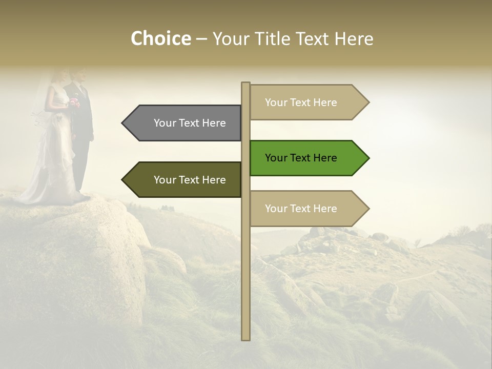 Marriage Look Caucasian PowerPoint Template