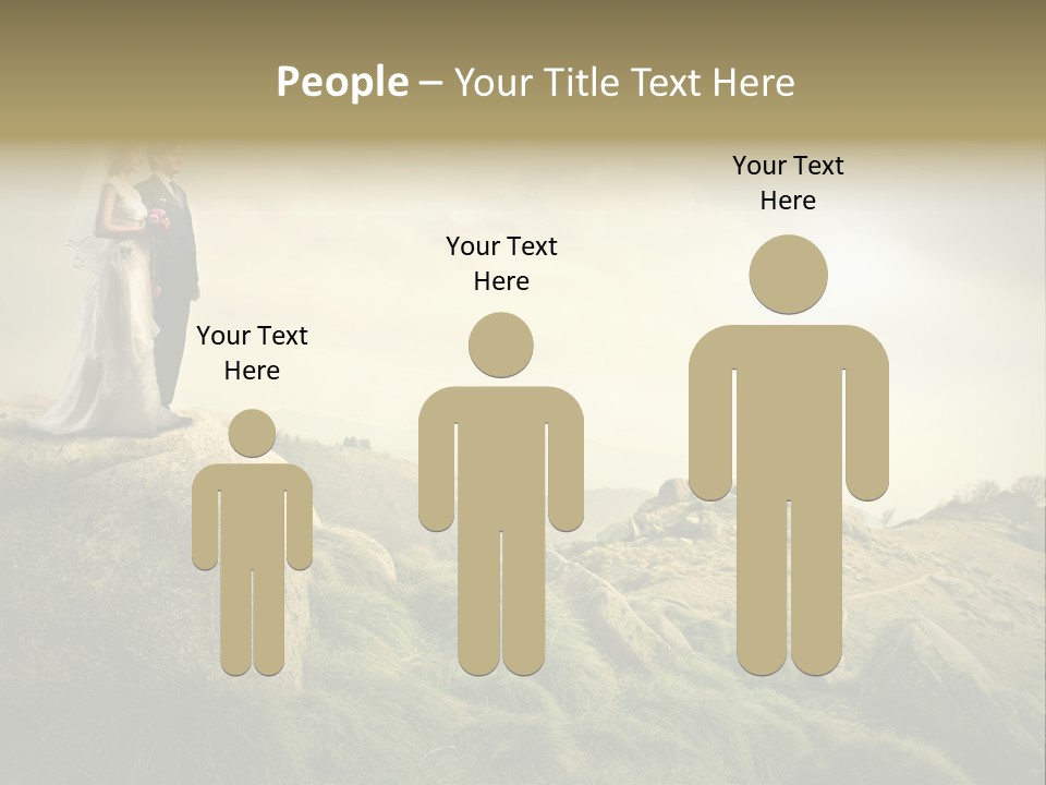 Marriage Look Caucasian PowerPoint Template