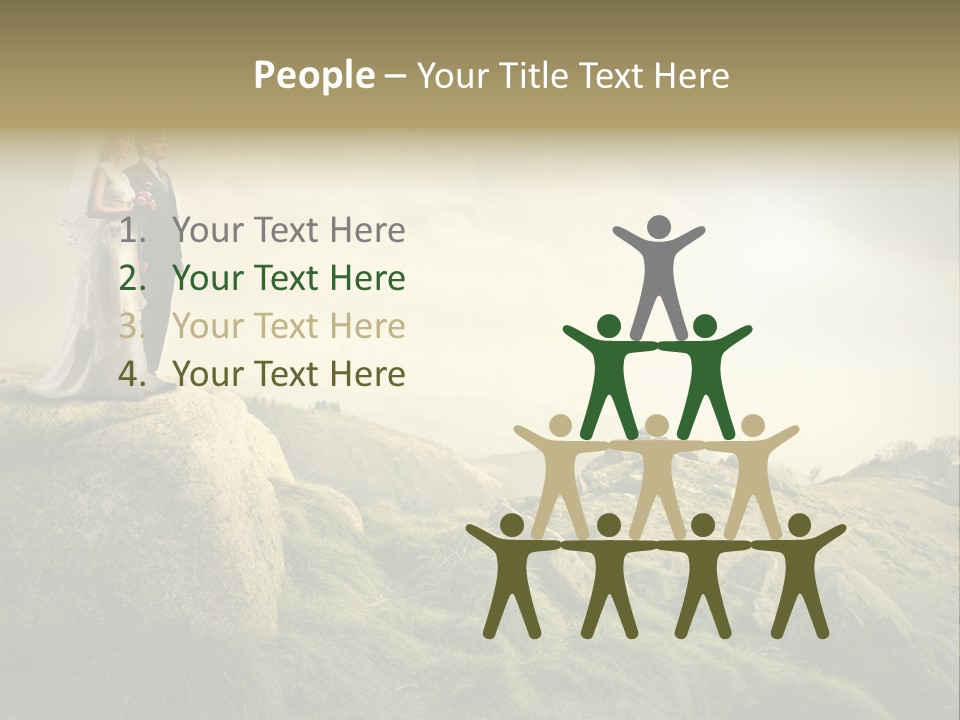 Marriage Look Caucasian PowerPoint Template