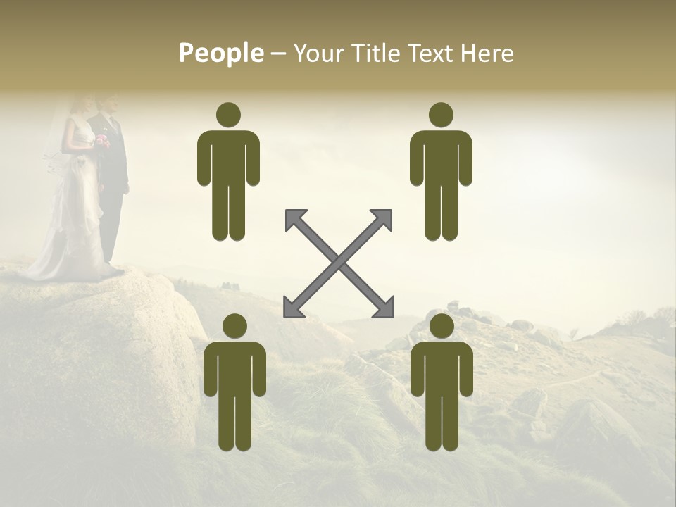 Marriage Look Caucasian PowerPoint Template