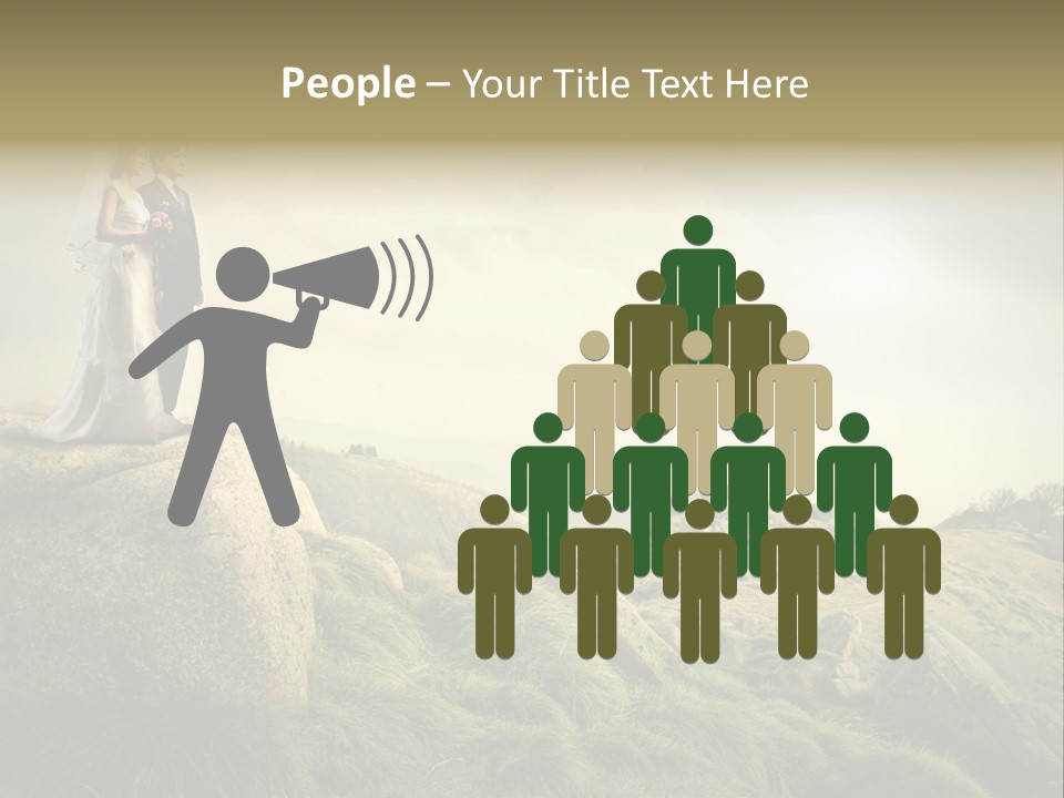 Marriage Look Caucasian PowerPoint Template