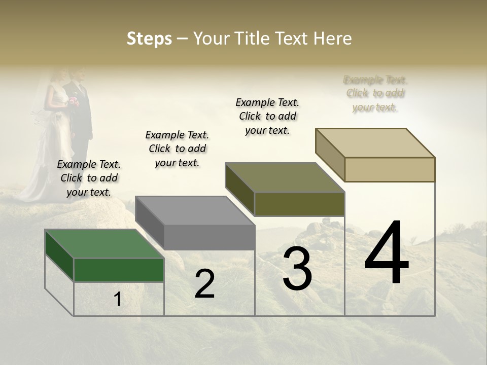 Marriage Look Caucasian PowerPoint Template