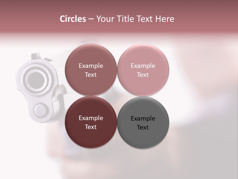 Alertness Gun Pistol PowerPoint Template