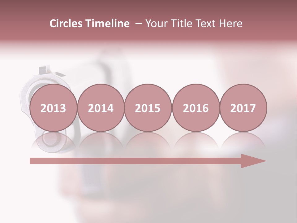 Alertness Gun Pistol PowerPoint Template