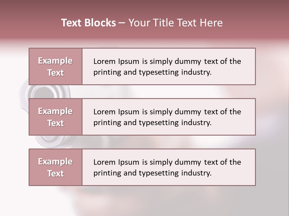 Alertness Gun Pistol PowerPoint Template