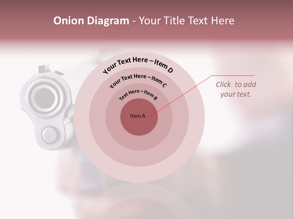 Alertness Gun Pistol PowerPoint Template