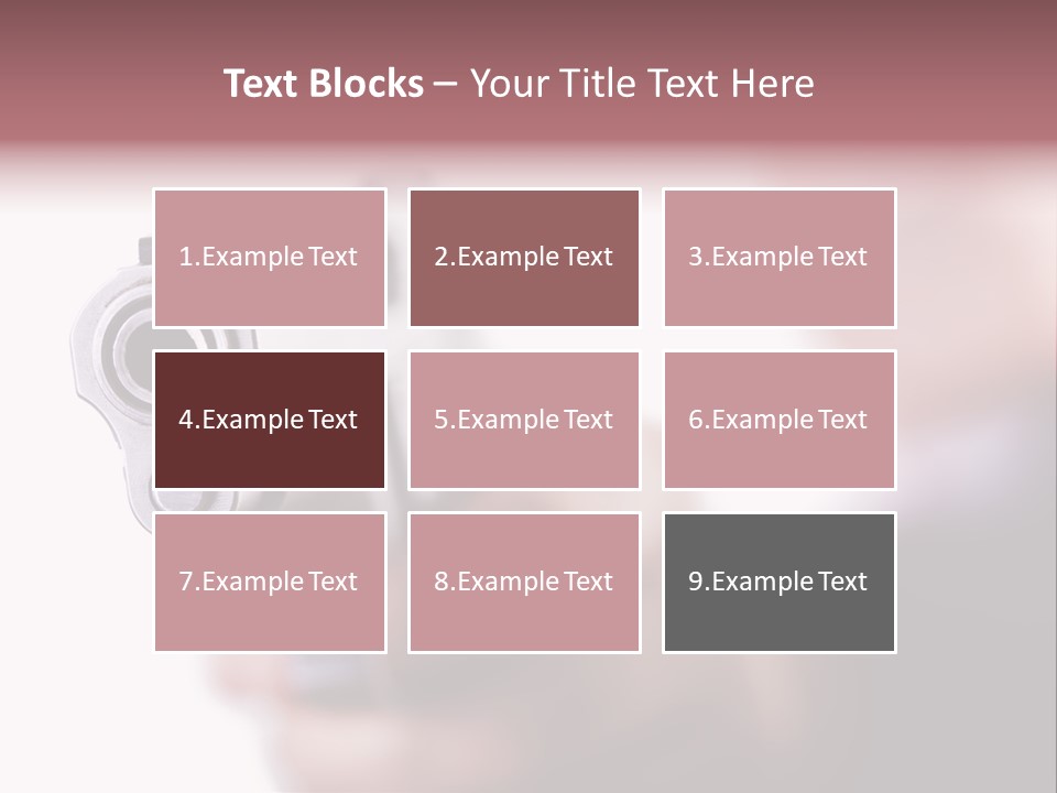 Alertness Gun Pistol PowerPoint Template