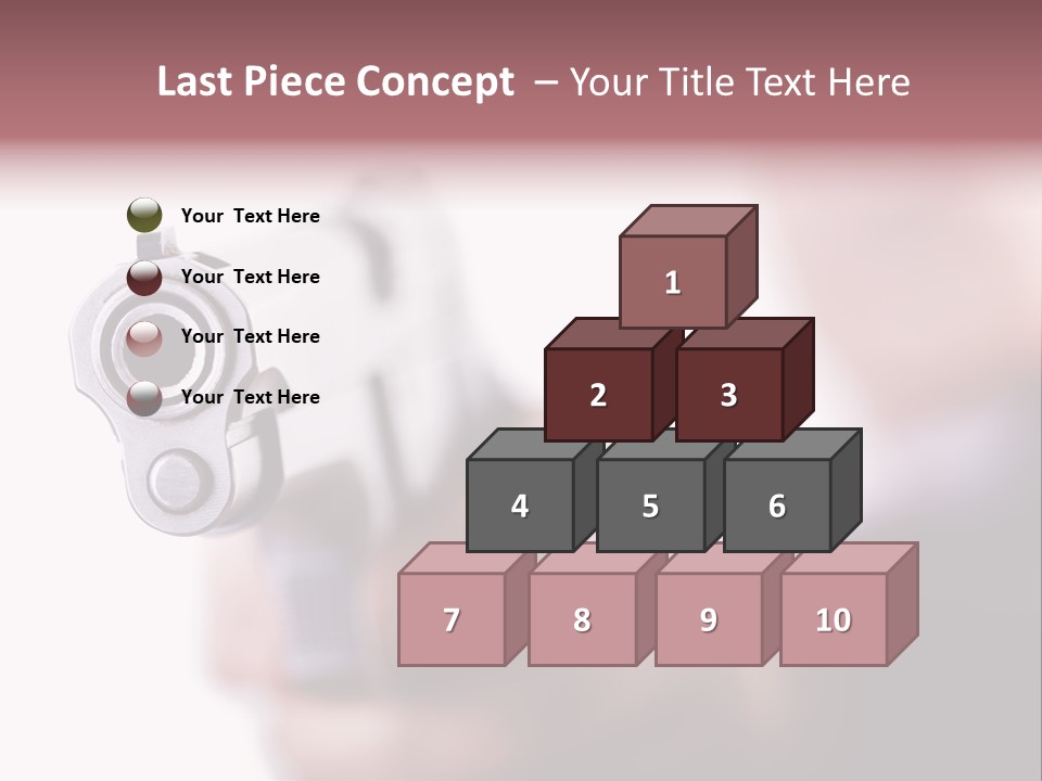 Alertness Gun Pistol PowerPoint Template