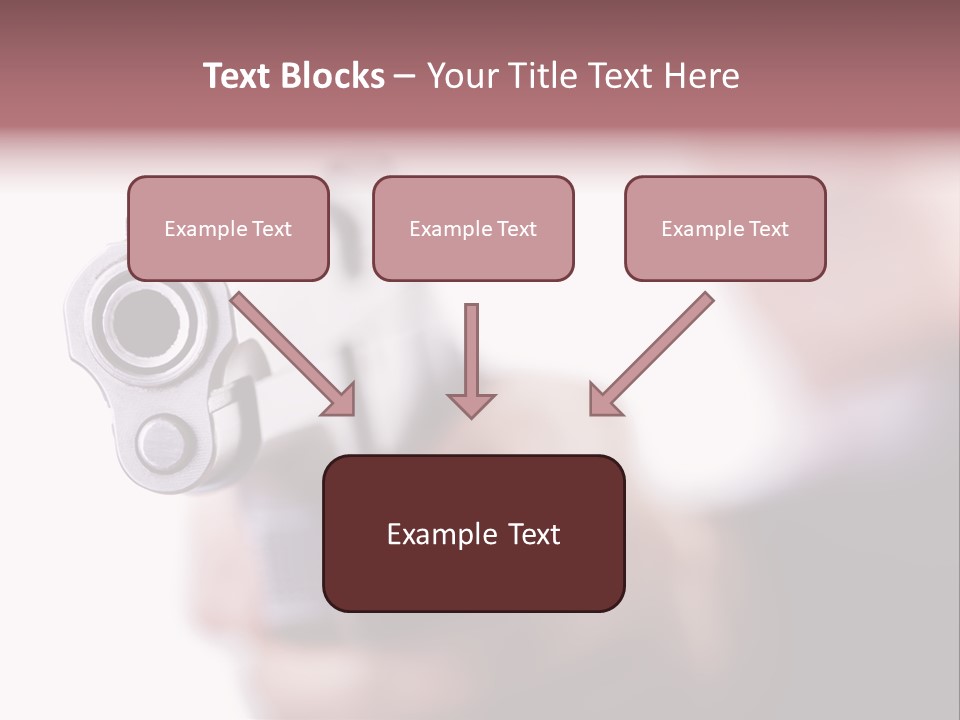 Alertness Gun Pistol PowerPoint Template