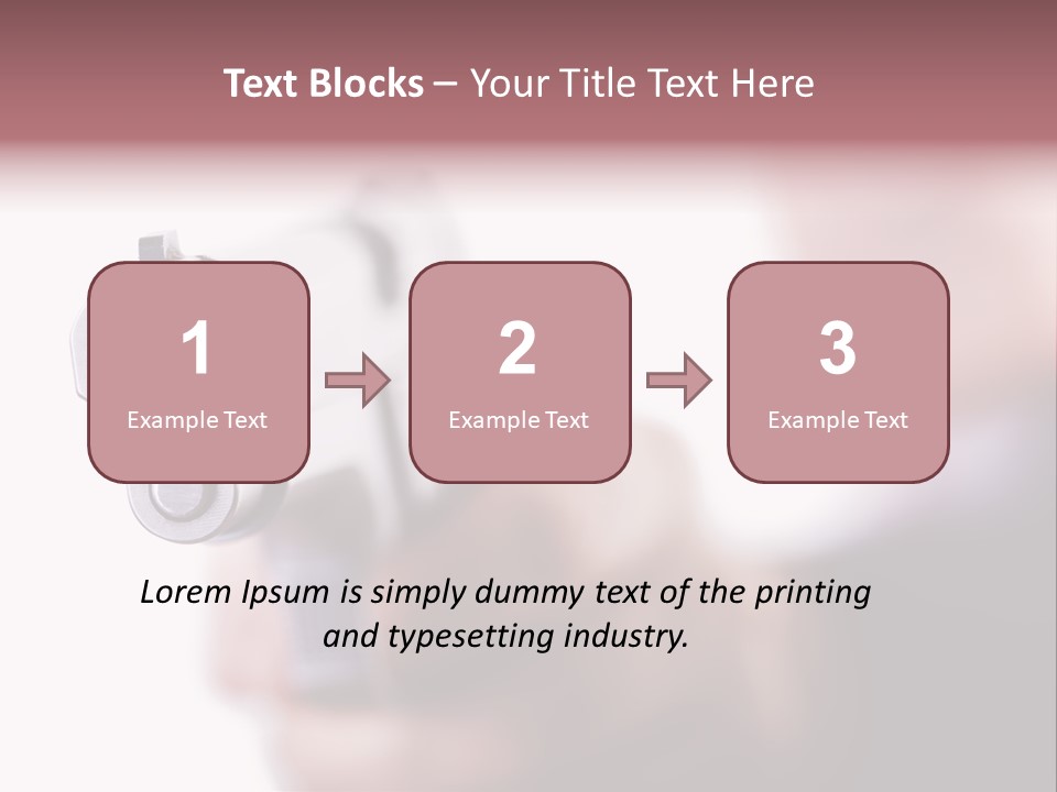 Alertness Gun Pistol PowerPoint Template