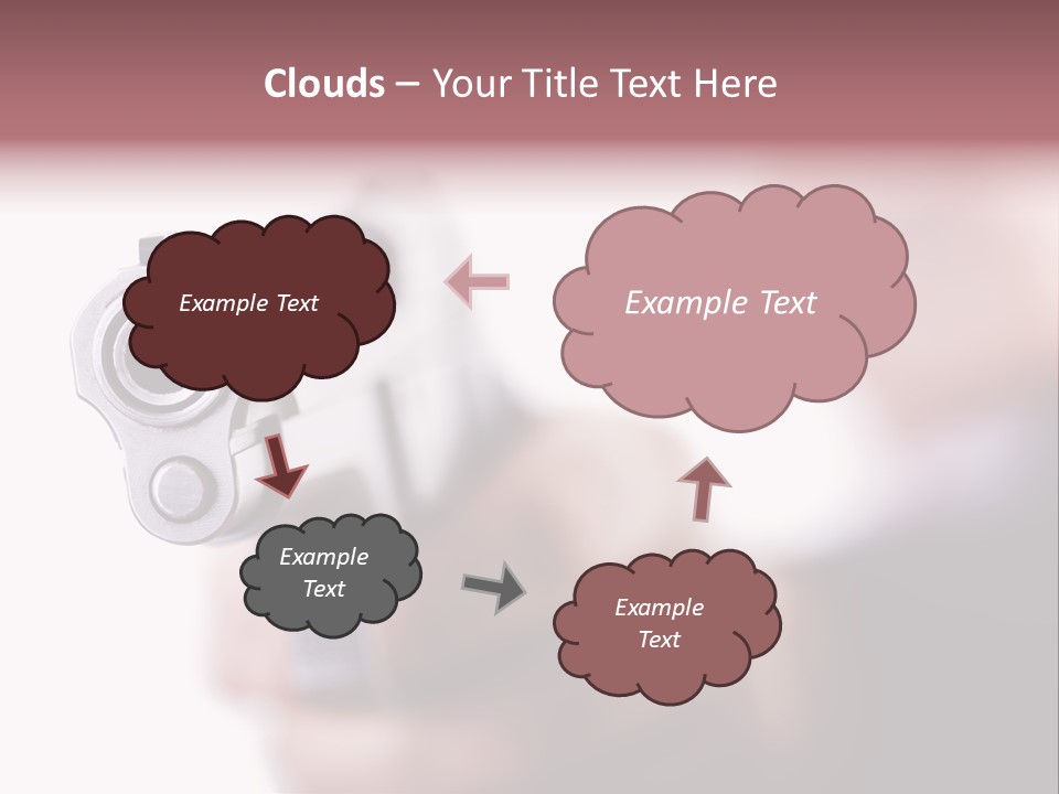 Alertness Gun Pistol PowerPoint Template