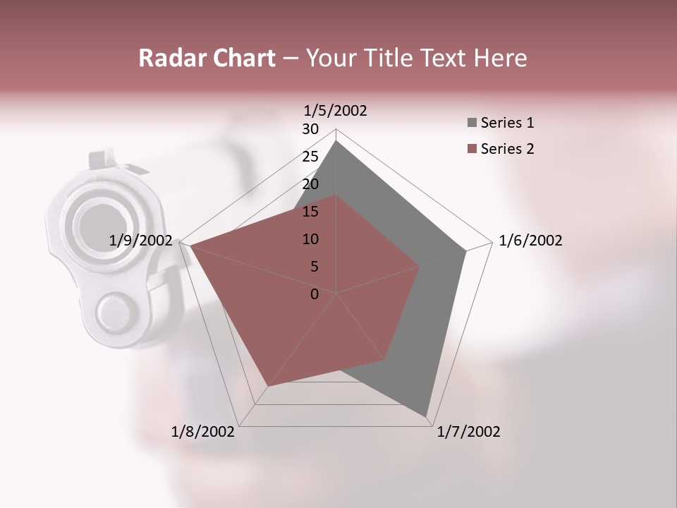 Alertness Gun Pistol PowerPoint Template