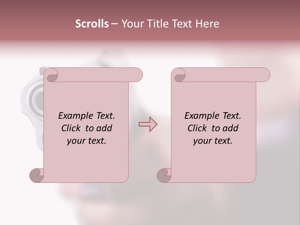 Alertness Gun Pistol PowerPoint Template