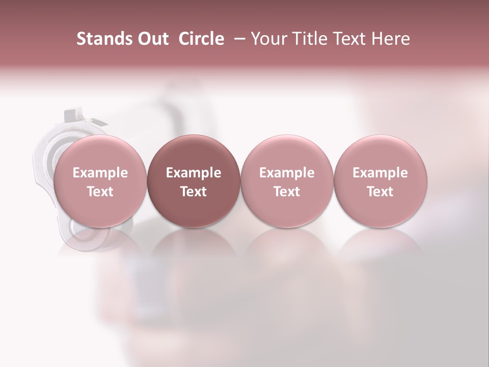 Alertness Gun Pistol PowerPoint Template