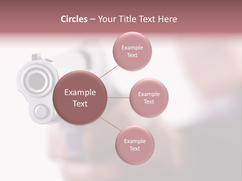 Alertness Gun Pistol PowerPoint Template
