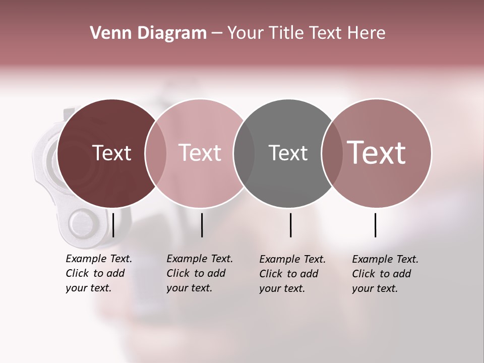 Alertness Gun Pistol PowerPoint Template