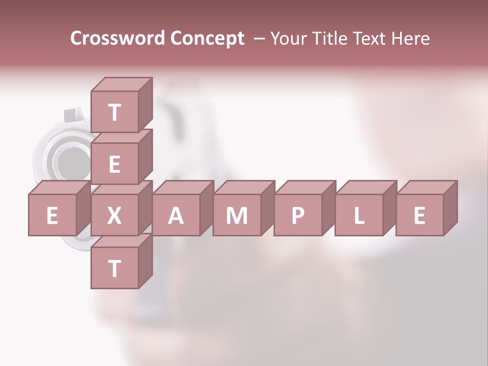 Alertness Gun Pistol PowerPoint Template