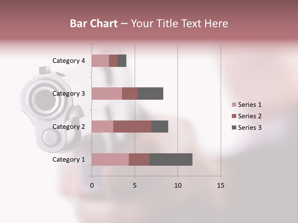 Alertness Gun Pistol PowerPoint Template