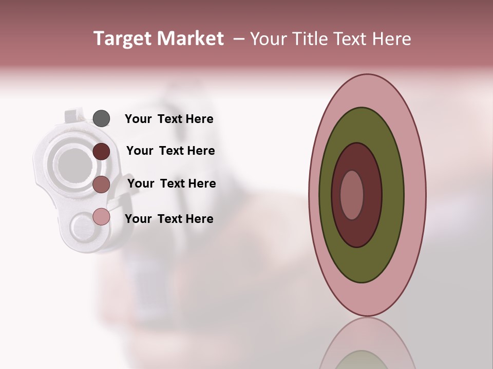 Alertness Gun Pistol PowerPoint Template